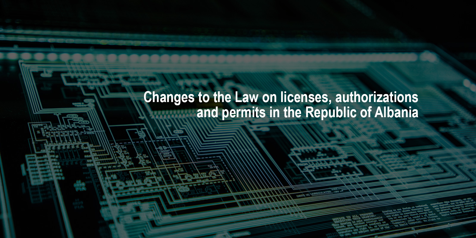 Changes to the Law On licenses, authorizations and permits in the Republic of Albania